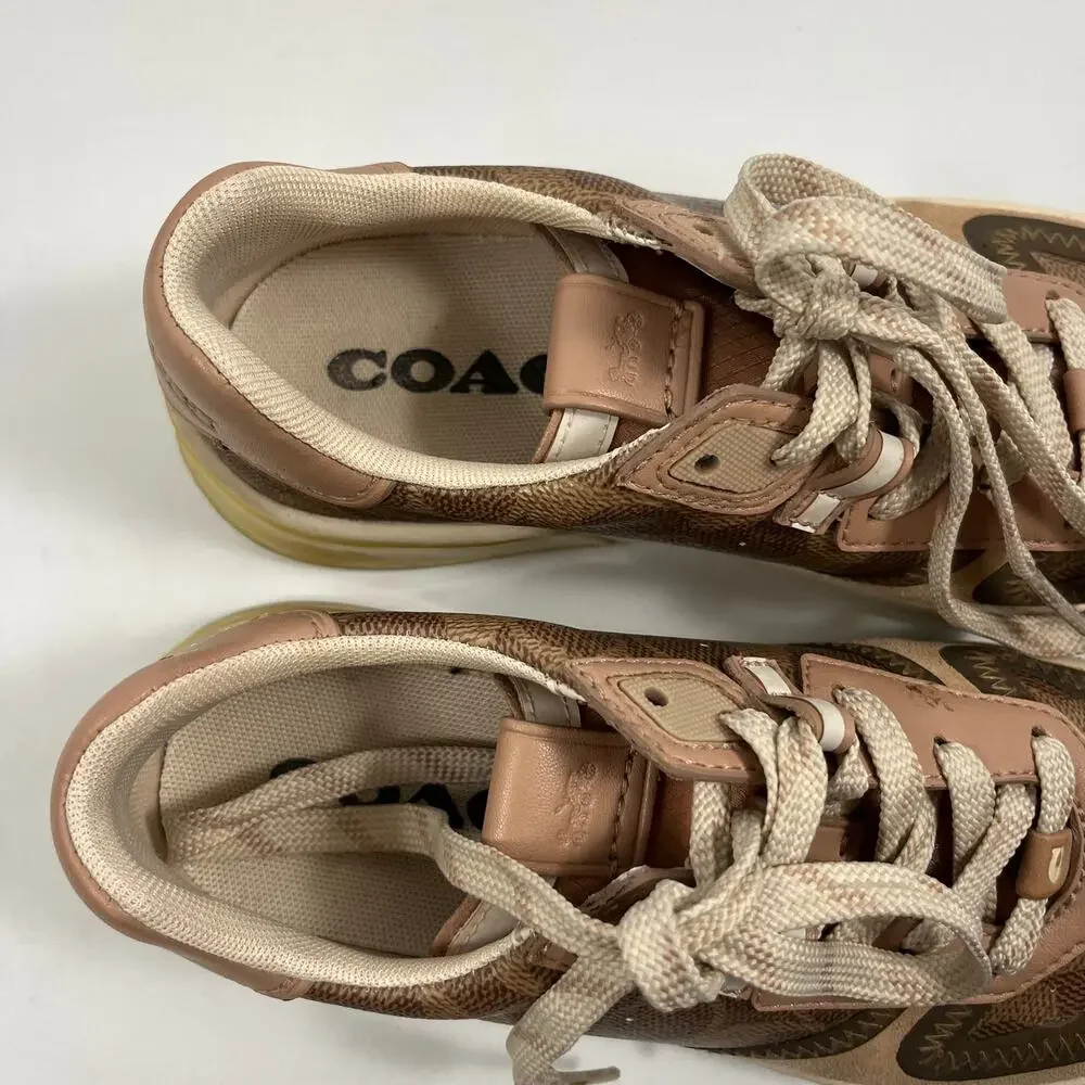 Coach Citysole Court Sneakers 6 Womens Preppy Monogram Classic Casual G5043